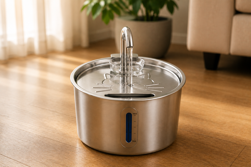 CatFlow Luna RVS Drinkfontein