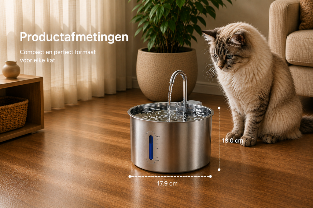 CatFlow Luna RVS Drinkfontein